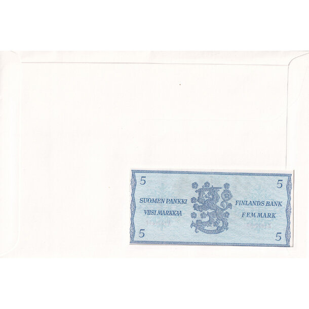 Banknote obálka fínska 1963 - Banknote obálka Fínsko 1963-4