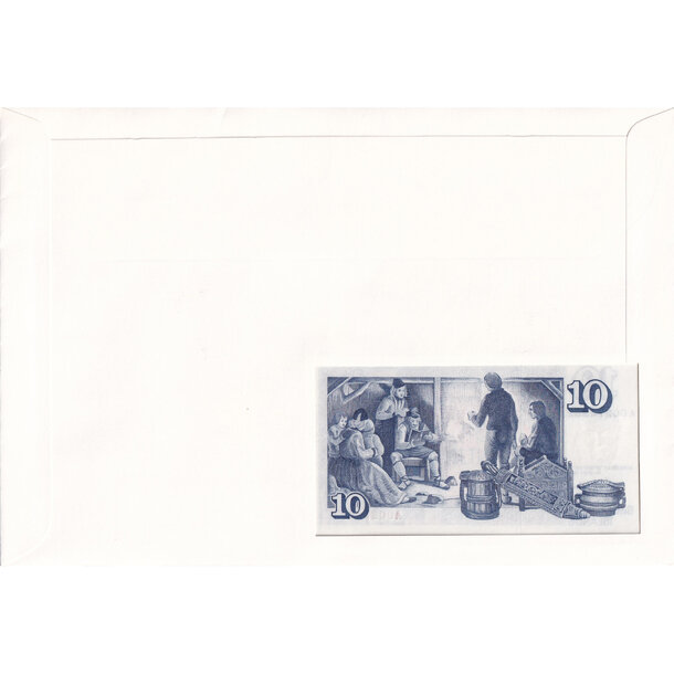 Banknote obálka island 1961 - Banknote obálka Island 1961-2