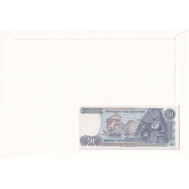 Banknote obálka grécko 1978 - Banknote obálka Grécko 1978-2