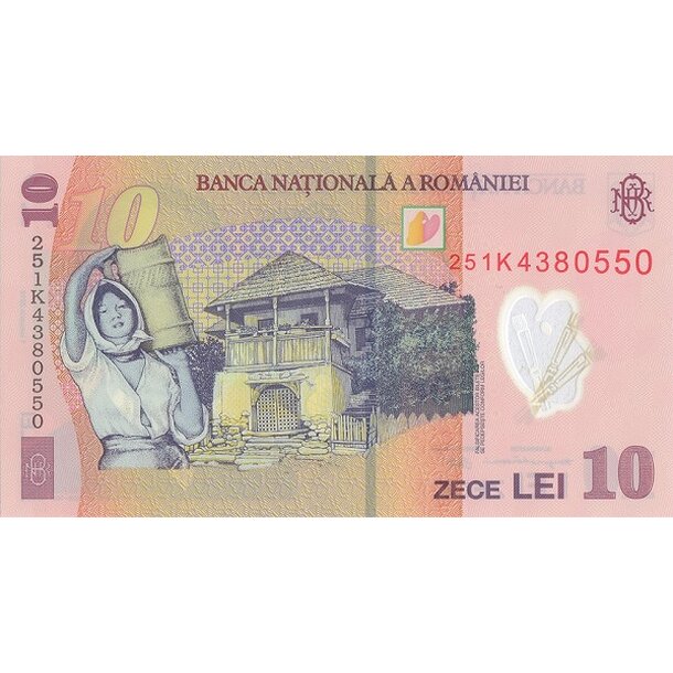 10 lei 2018/2025 rumunsko - Bankovka Rumunsko 10 Lei 2018-25 - 119-2