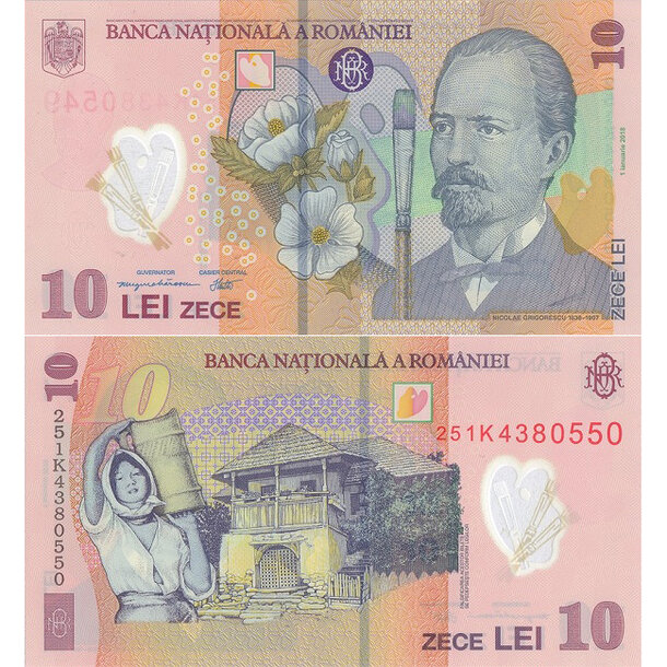 10 lei 2018/2025 rumunsko - Bankovka Rumunsko 10 Lei 2018-25 - 119