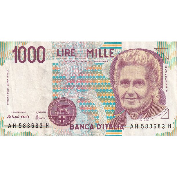 1000 lire 1990 taliansko - Taliansko 1000 Lire 1990-114c-1