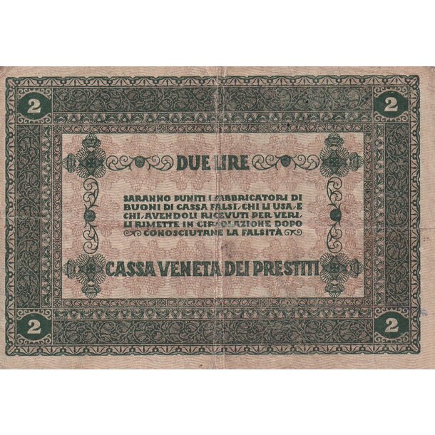 2 lire 1918 taliansko - Taliansko 2 Lire 1918-M5-2
