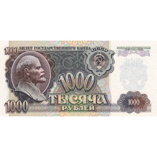 1000 rubľov 1992 rusko - 1000 Rubľov 1992 - 250a-1