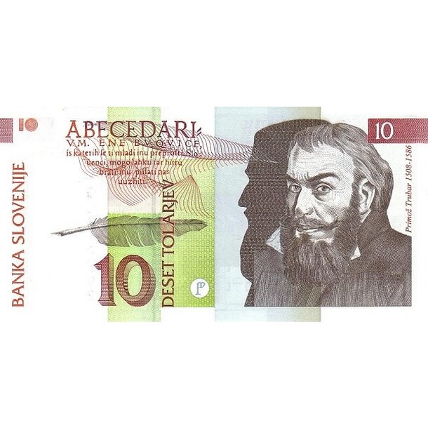 10 tolarjev 1992 slovinsko - Bankovka Slovinsko 10 Tolarjev 1992 - 11-1