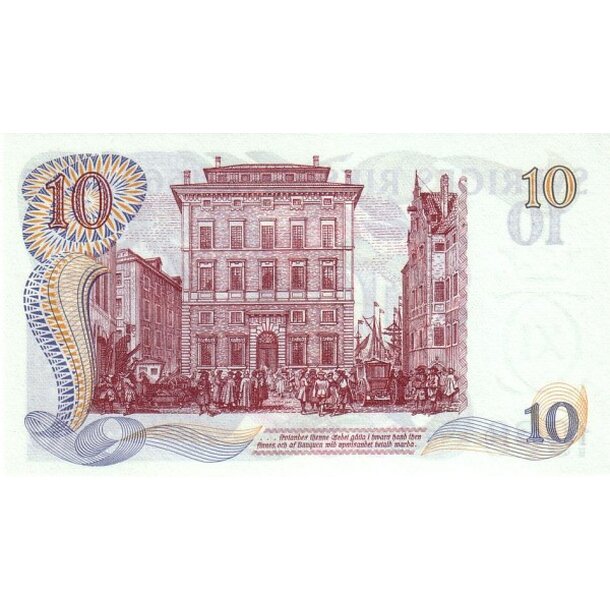 10 kronor 1968 švédsko - Bankovka Švédsko 10 Kronor 1968 - 56-2