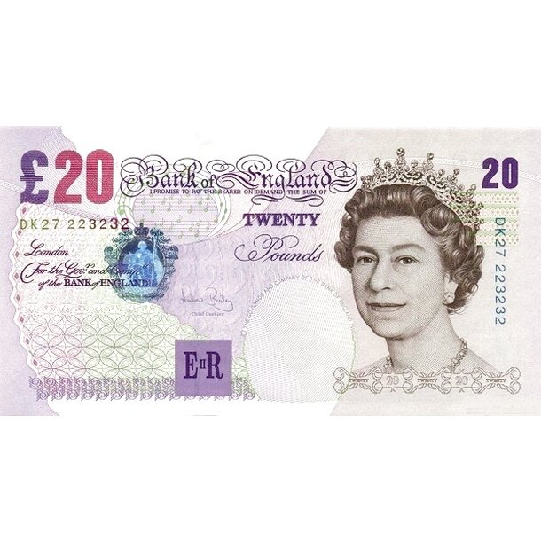 20 pounds 2004 veľká británia - Bankovka Veľká Británia 20 Pounds 2004 - 390b-1