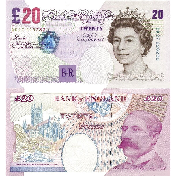 20 pounds 2004 veľká británia - Bankovka Veľká Británia 20 Pounds 2004 - 390b