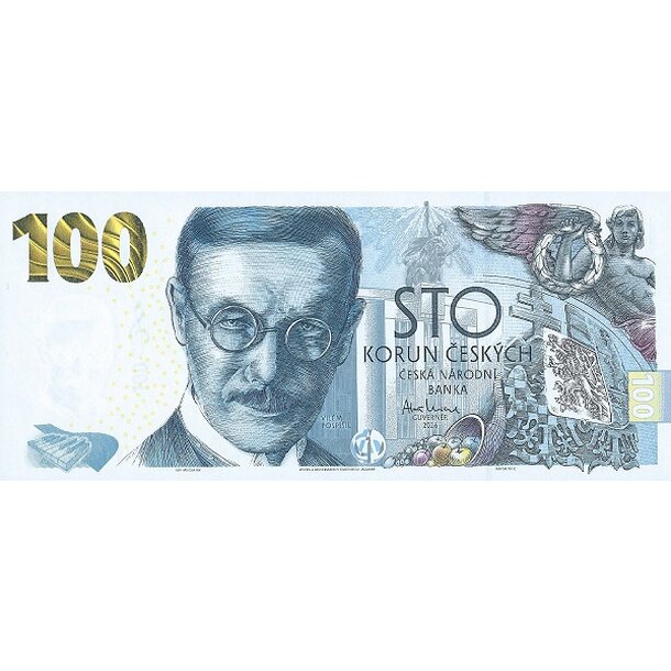 100 korún 2026 česká republika - vilém pospíšil - Bankovka ČR 100 Korún 2026 V. Pospíšil - W32-1