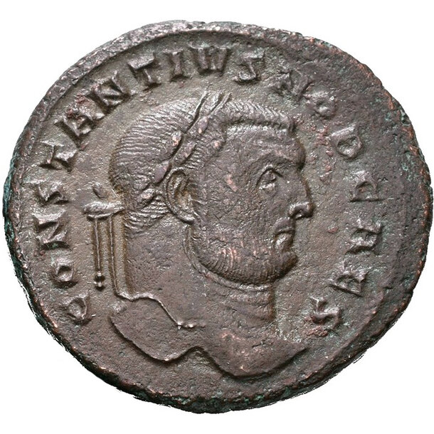 Constantius i. chlorus ae follis - Constantius I. Chlorus AE Follis - FELIX ADVENT AVGG NN RIC 24a-1