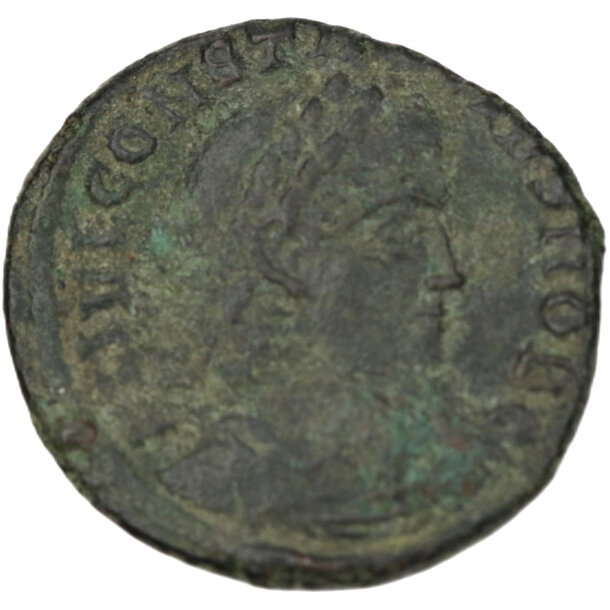 Constantius ii. ae follis - Constantius II. AE Follis - GLORIA EXERCITVS RIC 224-1