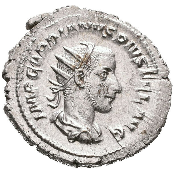 Gordianus iii. ar antoninianus - Gordianus III. AR Antoninianus - VICTORIA AETERNA RIC 156-1