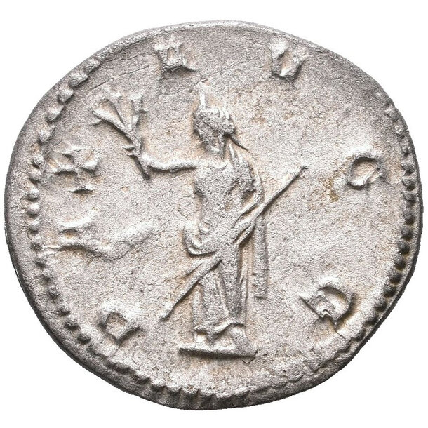 Volusianus ar antoninianus - Volusianus AR Antoninianus - PAX AVGG RIC 179-2