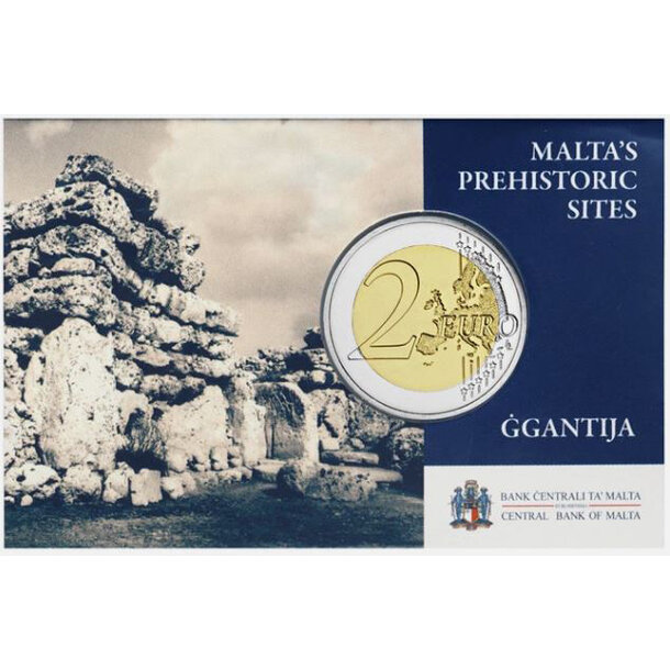 2 euro malta 2016 - chrámy ggantija - coincard - 2 euro Malta 2016-Chrámy Ggantija-coincard-2
