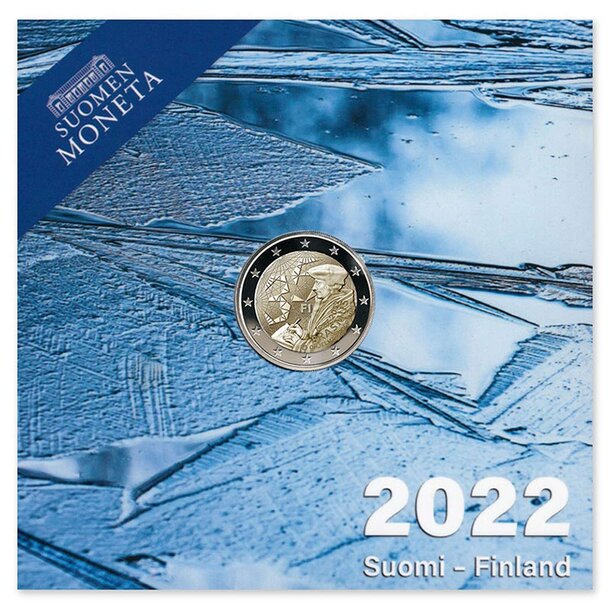 2 euro fínsko 2022 - erazmus program - proof - 2-euro-finsko-Erasmus-proof