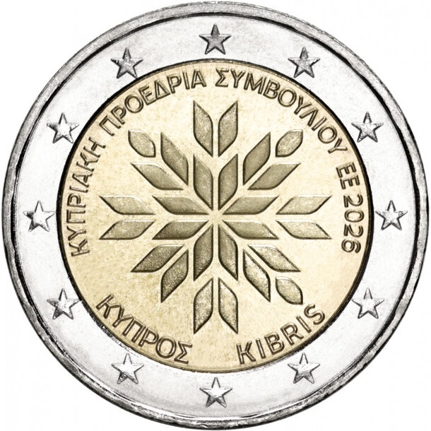 2 euro cyprus 2026 -  predsedníctvo - 2 euro Cyprus 2026 - Predsedníctvo