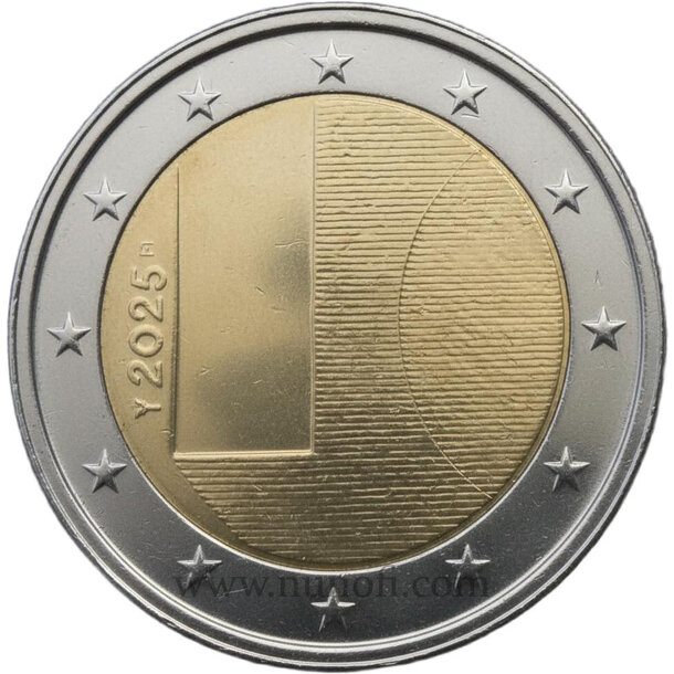 2 euro fínsko 2025 - štátna návšteva z fínska - 2 EURO Fínsko 2025 - Štátna návšteva z Fínska vodotlac 