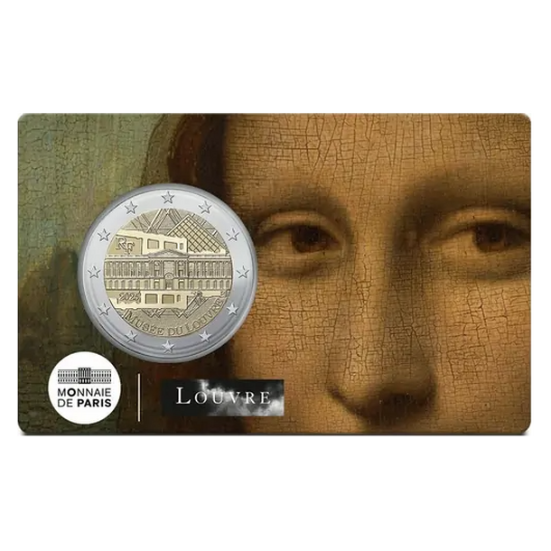 2 euro francúzsko 2025 - louvre - mona lisa - Mona Lisa