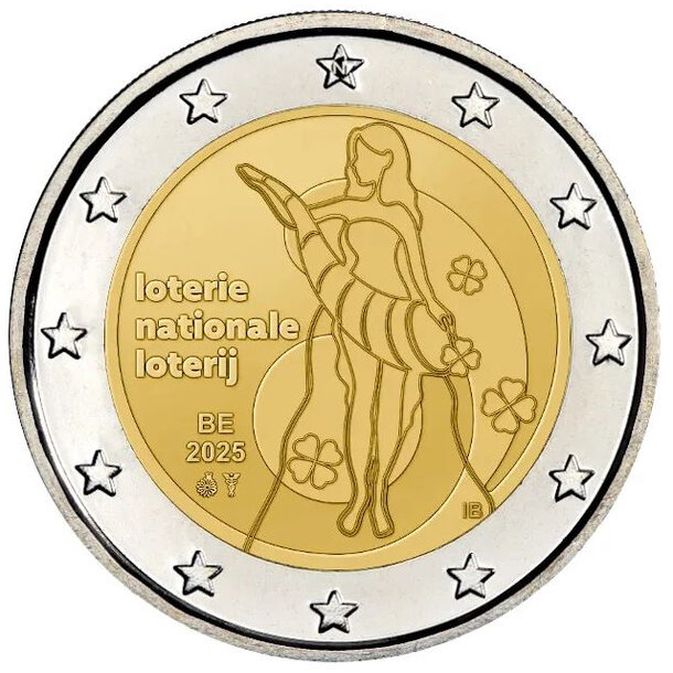 2 euro belgicko 2025 - národná lotéria - 2_euro_Belgicko_2025_narodna_loteria_1