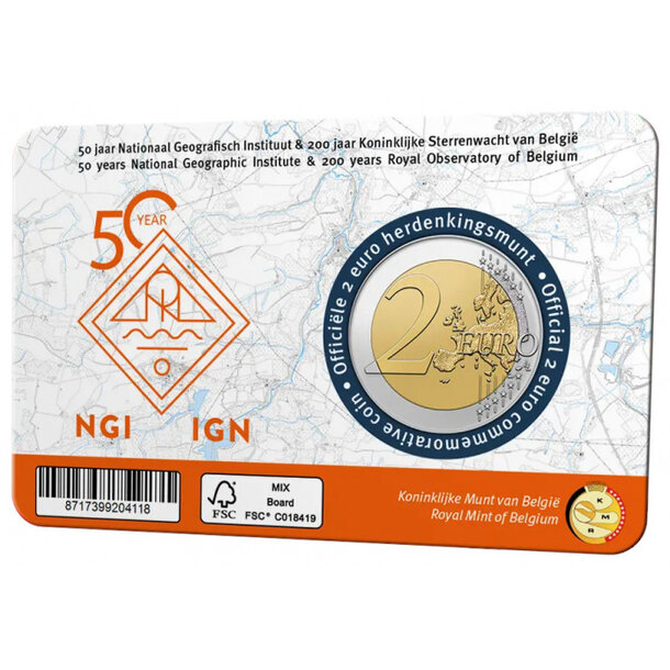 2 euro belgicko 2026 - kráľovske observatórium - 2 euro Belgicko 2026 - Kráľovske observatórium FR-D-3