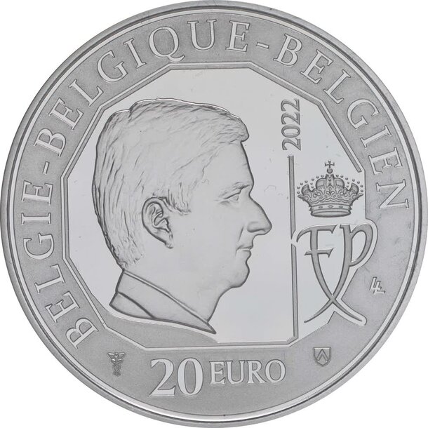 20 euro belgicko 2022 - red star line - proof - RSL2