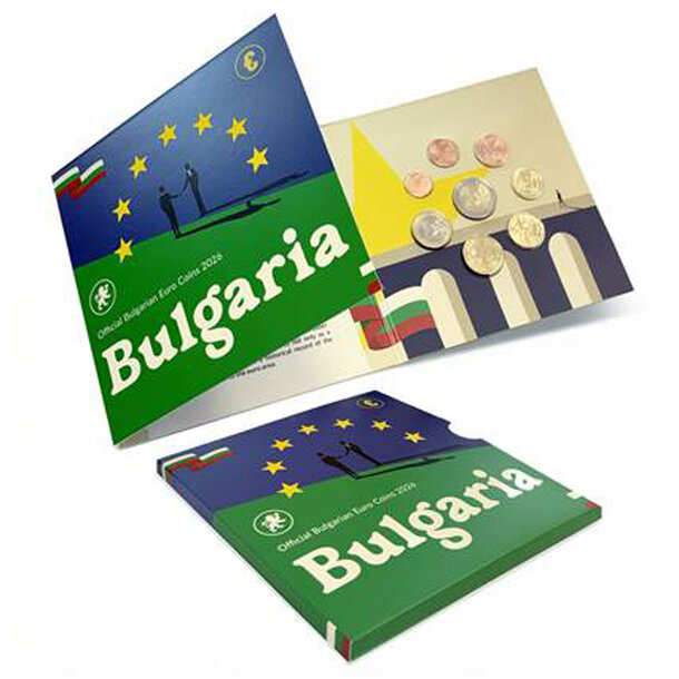 Sada obehových euro mincí  bulharsko 2026 - bulharsko-set-2026-1