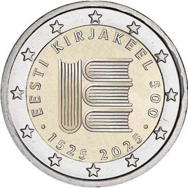 2 euro estónsko 2025 - prvý tlačený text - 2_euro_Estonsko_2025_tlačený_text_2