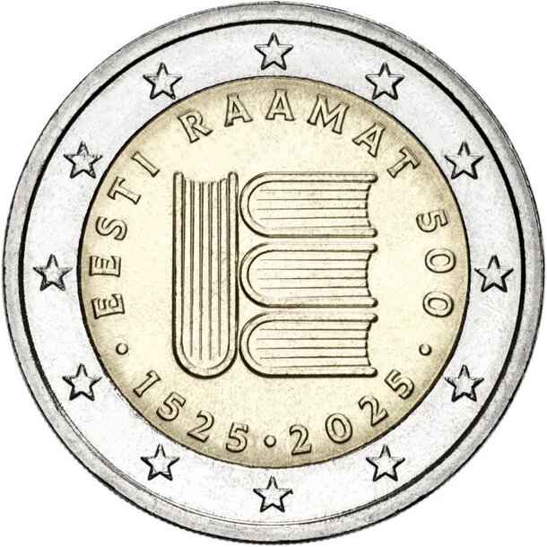 2 euro estónsko 2025 - prvý tlačený text - estonia-2025-2-euro-2