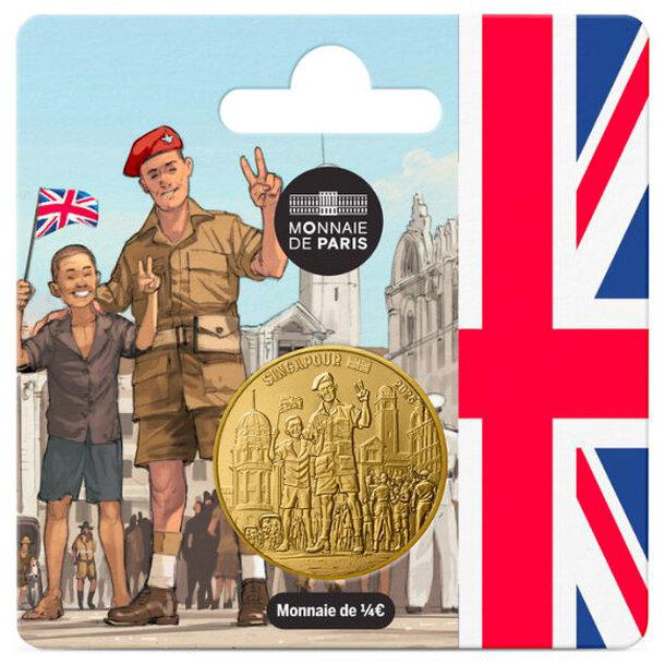 1/4 euro francúzsko 2025 - britský vojak - 1-4-euro-britsky-vojak-2