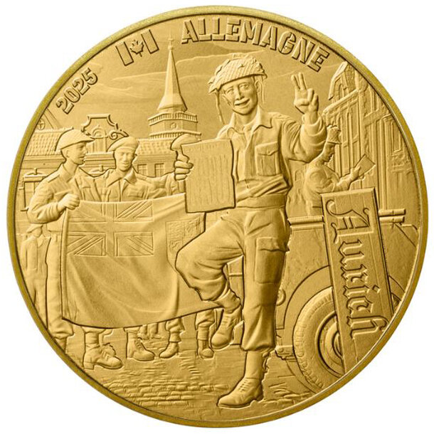 1/4 euro francúzsko 2025 - kanadský vojak - 1-4-euro-kanadsky-vojak-1