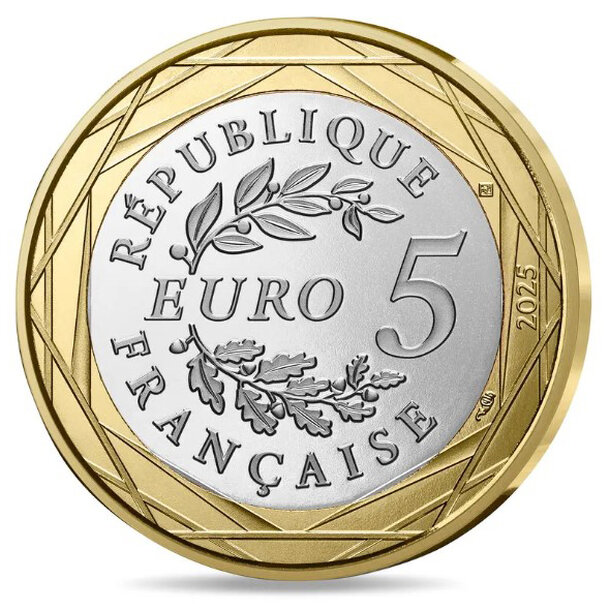 5 euro francúzsko2025 - moja prvá minca - Moja prva minca2