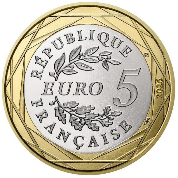5 euro francúzsko 2025 - škorpión - 5 euro francúzsko 2026 zverokruh