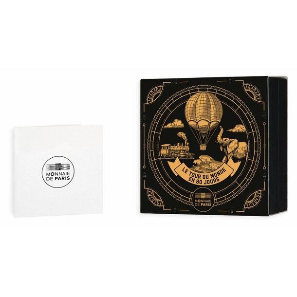 10 euro francúzsko 2025 - okolo sveta za 80 dní - proof - 10-euro-2025-okolo-sveta-3