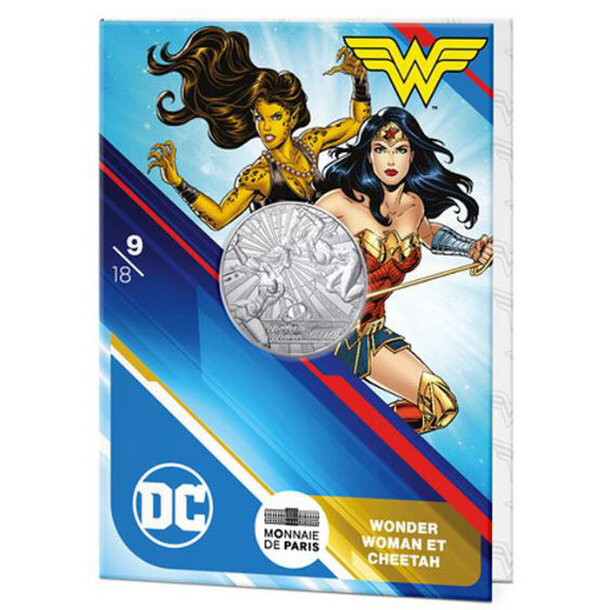 10 euro francúzsko 2025 - wonder woman a cheetah - blister - 10-euro-2025-cheetah-2