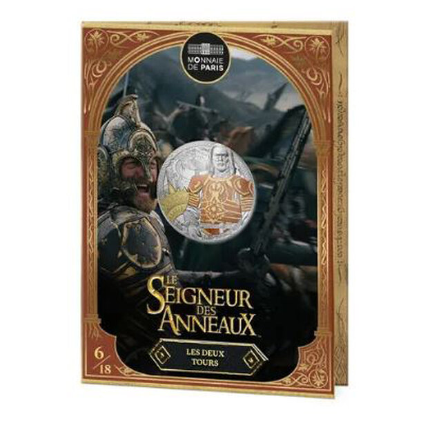 10 euro francúzsko 2026 - theoden - kolorovaná - 10 euro Francúzsko 2026 - LOTR Theoden - kolorovaná-2