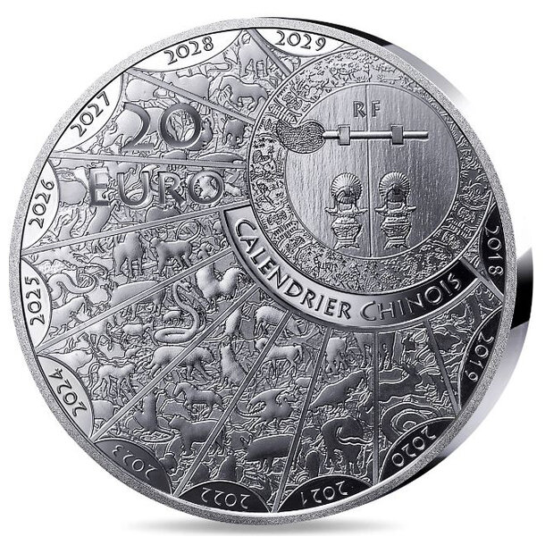 20 euro francúzsko 2026 - rok koňa- proof - 20-euro-rok-kona-2