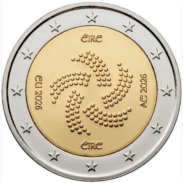 2 euro írsko 2026 - predsedníctvo rady eú - 2 euro Írsko 2026 - Predsedníctvo EU