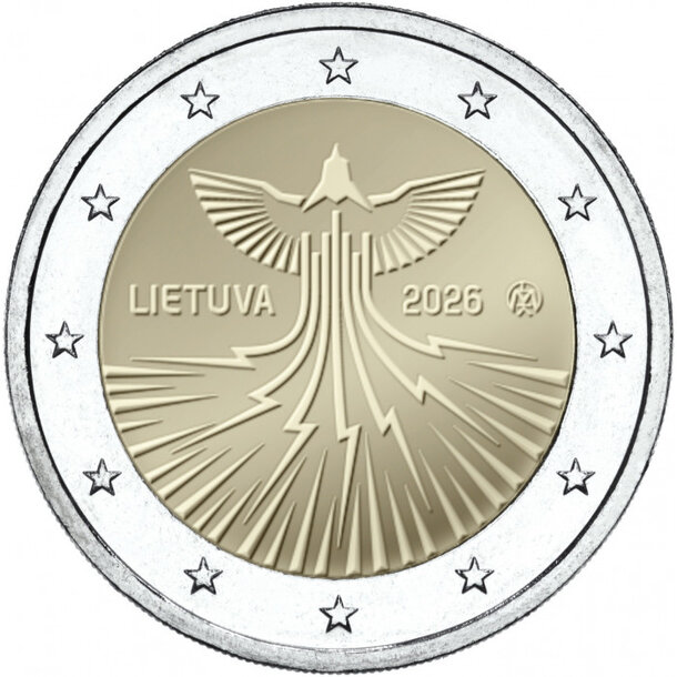 2 euro litva 2026 - energetická nezávislosť - 2 euro Litva 2026 - Energetická nezávislosť