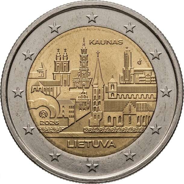 2 euro litva 2026 - kaunas - 2 € Litva 2026 - Kaunas