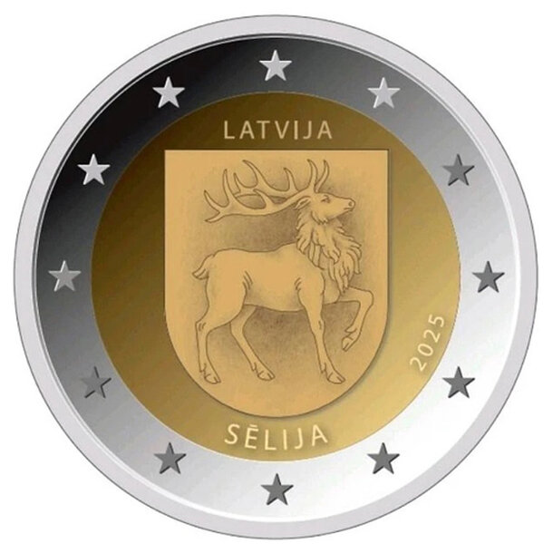 2 euro lotyšsko 2025 - selija - selija
