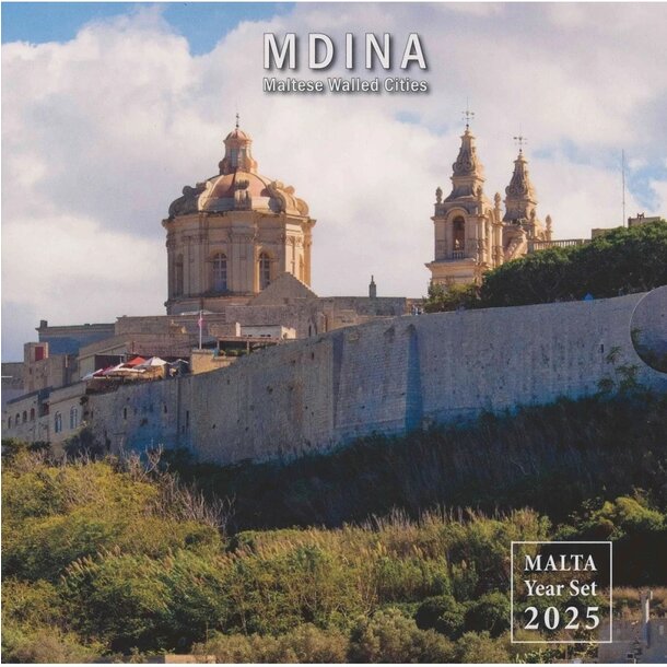 Sada obehových euro mincí malty 2025 - set mdina