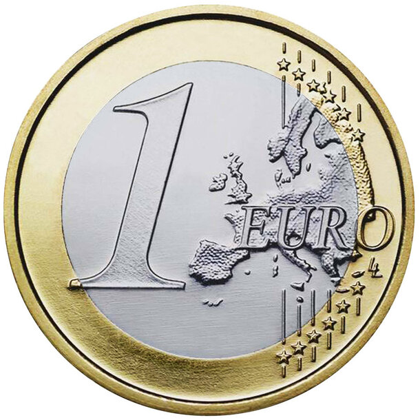 1 euro - obehová minca monako 2025 - 1 euro Monaco 2025-2