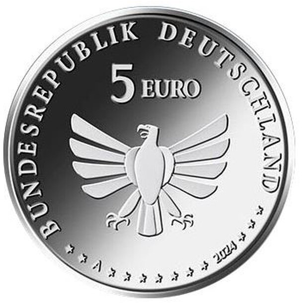 5 euro nemecko 2024 - čmeliak - 5 € Nemecko 2024 - Čmeliak-2