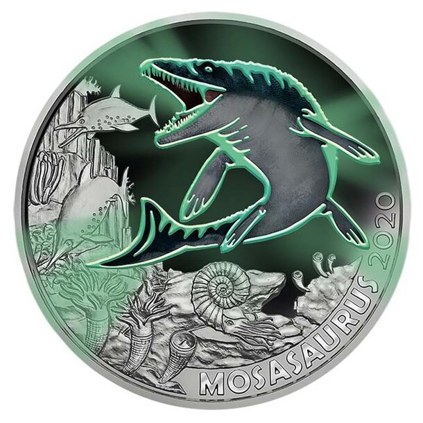 3 euro rakúsko 2020 - mosasaurus hoffmanni - MOSASAURUS2