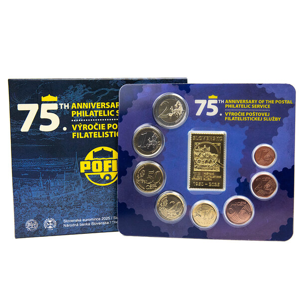 Sada obehových euro mincí sr 2025 - pofis - Sada Euro mincí SR25 - POFIS-1