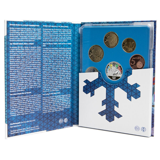Sada obehových euro mincí sr 2026 - zoh milano cortina - proof - Sada Euro mincí SR26 - ZOH Milano Cortina - proof-2