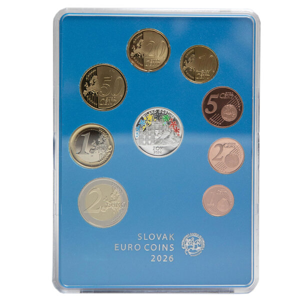 Sada obehových euro mincí sr 2026 - zoh milano cortina - proof - Sada Euro mincí SR26 - ZOH Milano Cortina - proof-5