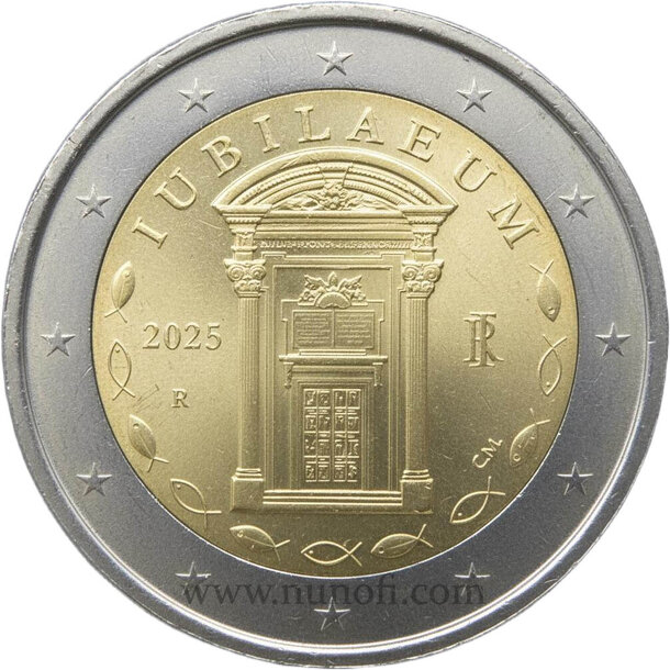 2 euro taliansko 2025 - jubileum - 2 EURO Taliansko 2025 - Jubileum vodotlač  