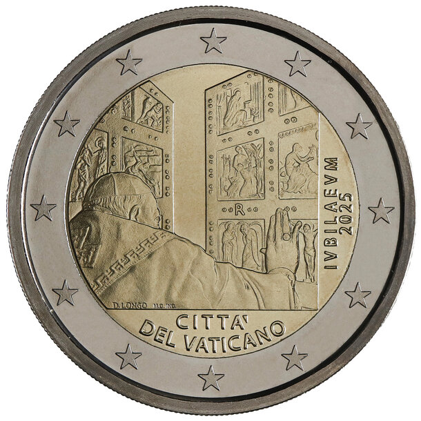 2 euro vatikán 2025 - svätý rok mmxxv - 2 euro Vatikán 2025 - Svätý rok MMXXV-2