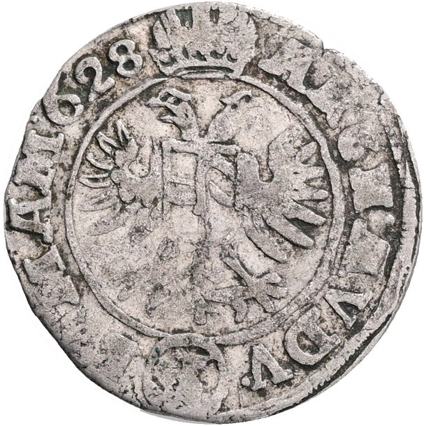 3 grajciar ferdinand ii. 1628 praha (pr) - 3 Grajciar Ferdinand II. 1628 Praha PR-2